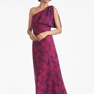 Sachin & Babi Chelsea Gown in Magenta Bloom